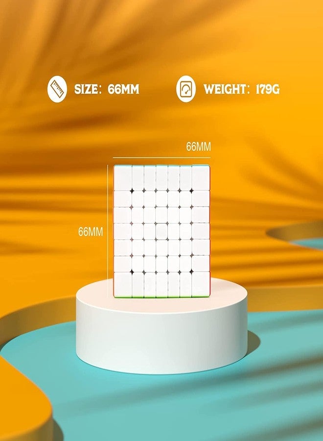 ICW Stickerless Speed Square Cube Stickerless Brainstorming Magic Smooth Puzzle Games for Children and Adult (7X7) - Image 4